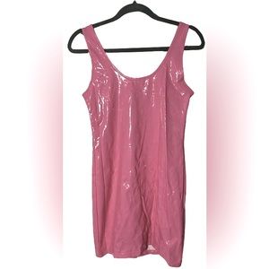 Pink spandex Barbie Mini dress